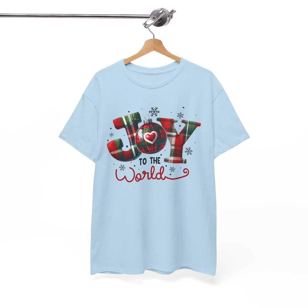 Joy to the World -Heavy Cotton Tee - Christmas Holiday Shirt
