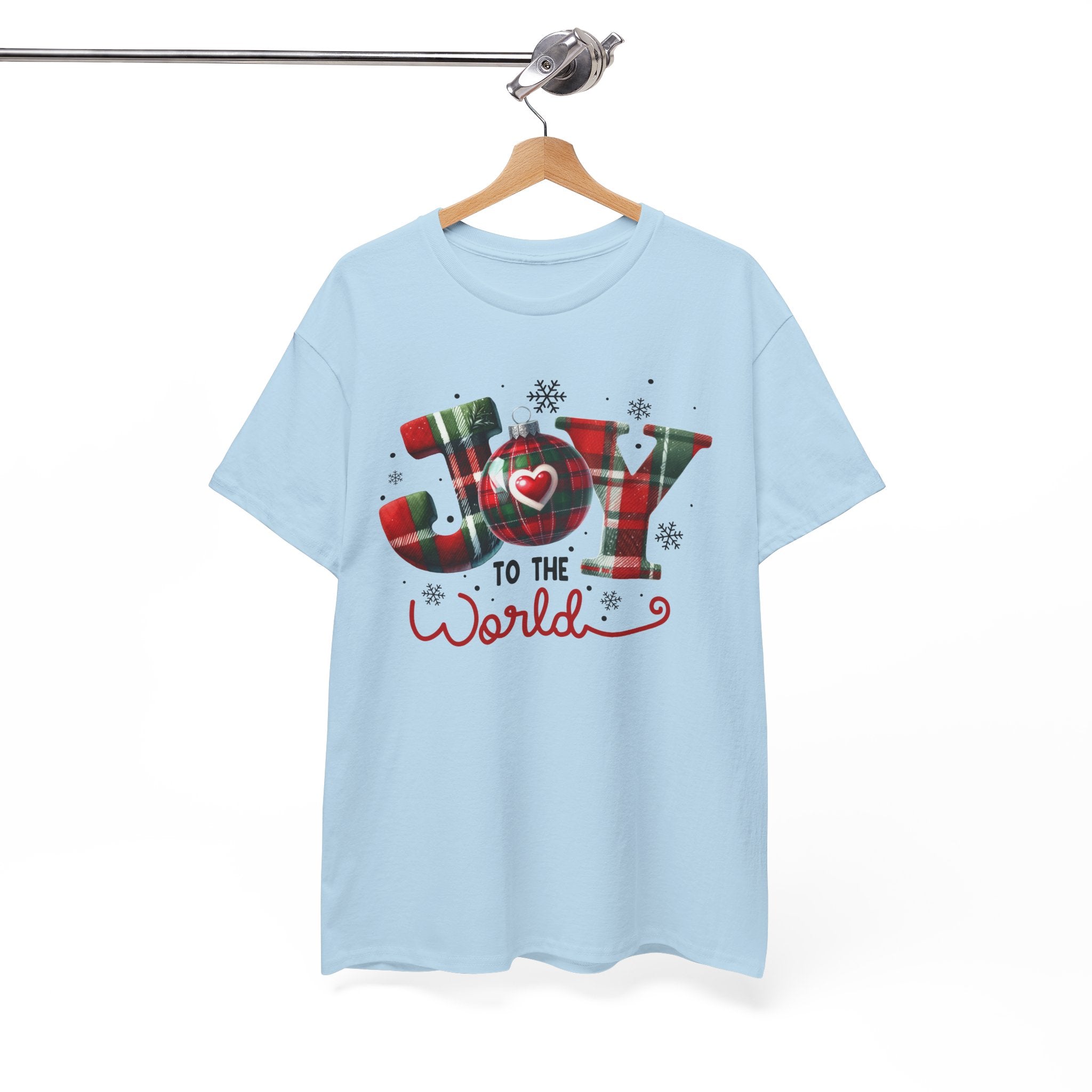 Joy to the World -Heavy Cotton Tee - Christmas Holiday Shirt