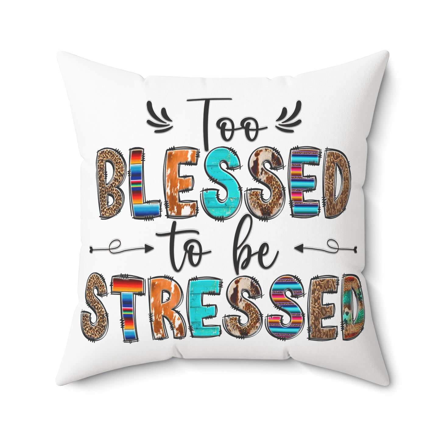 Spun Polyester Square Pillow