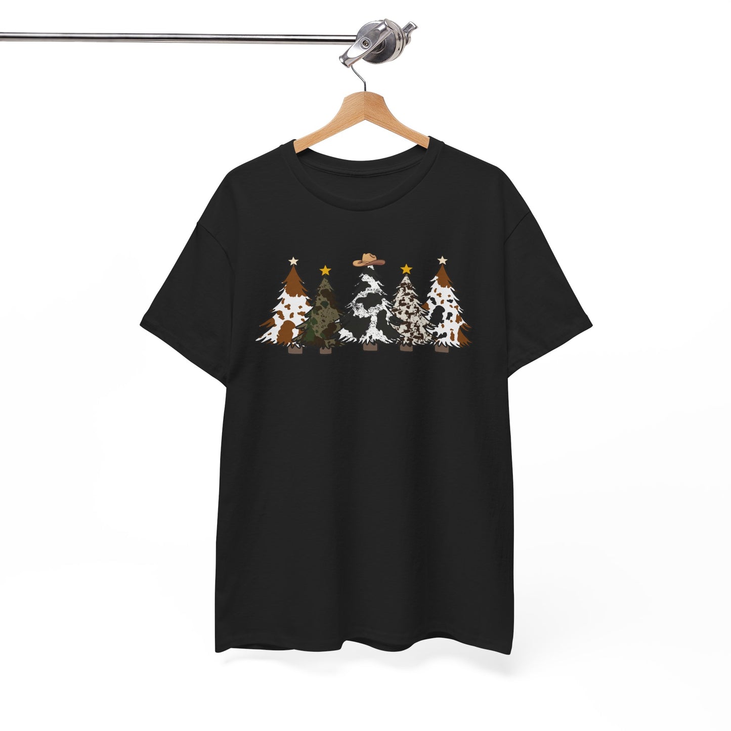 Whimsical Holiday Trees Heavy Cotton Tee