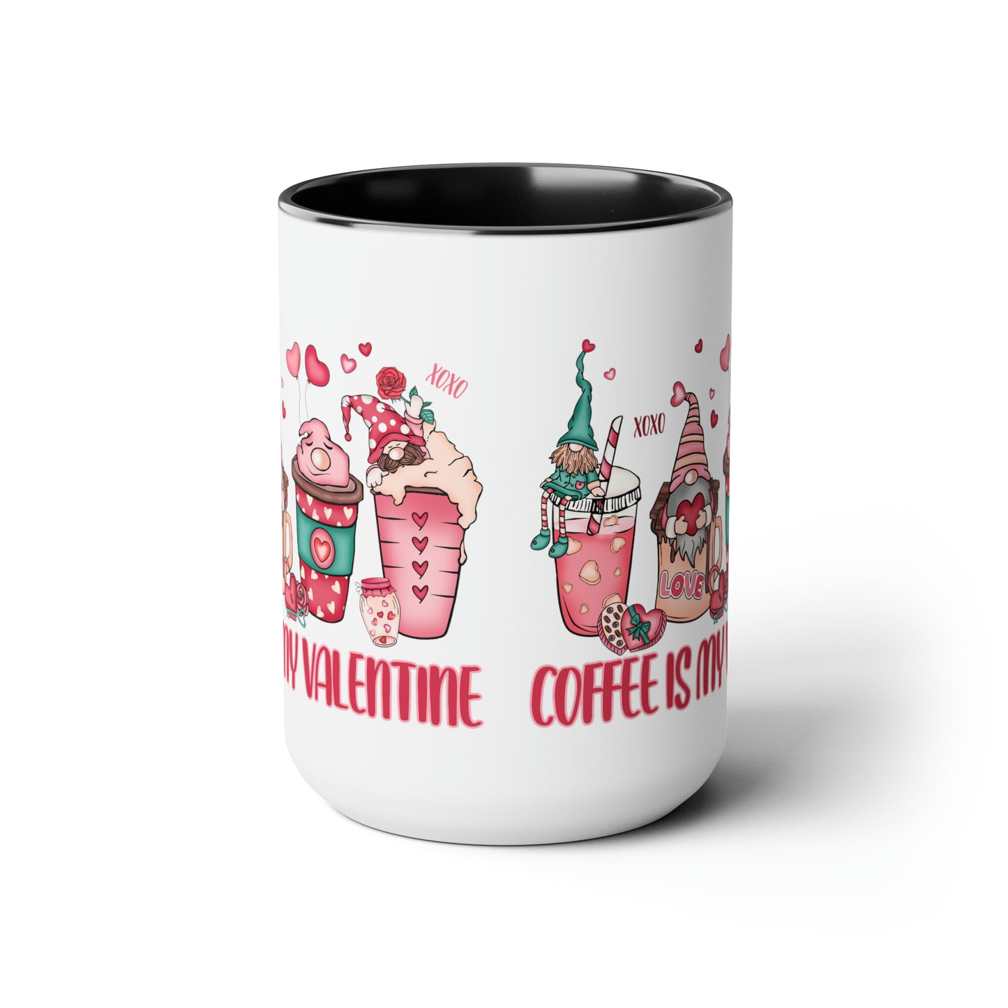 Two-Tone Coffee Mugs, 15oz