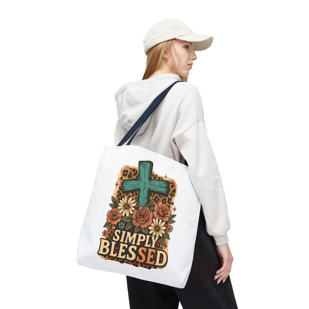 Blessed Floral Tote Bag
