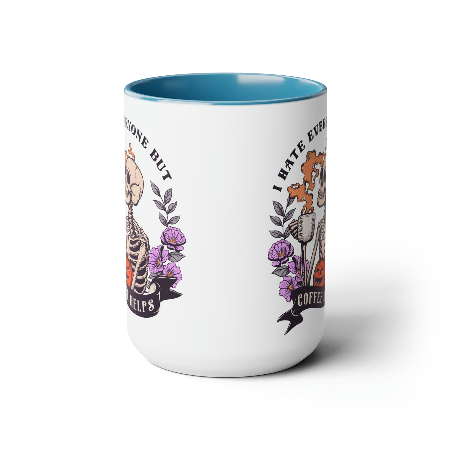 Two-Tone Coffee Mugs, 15oz