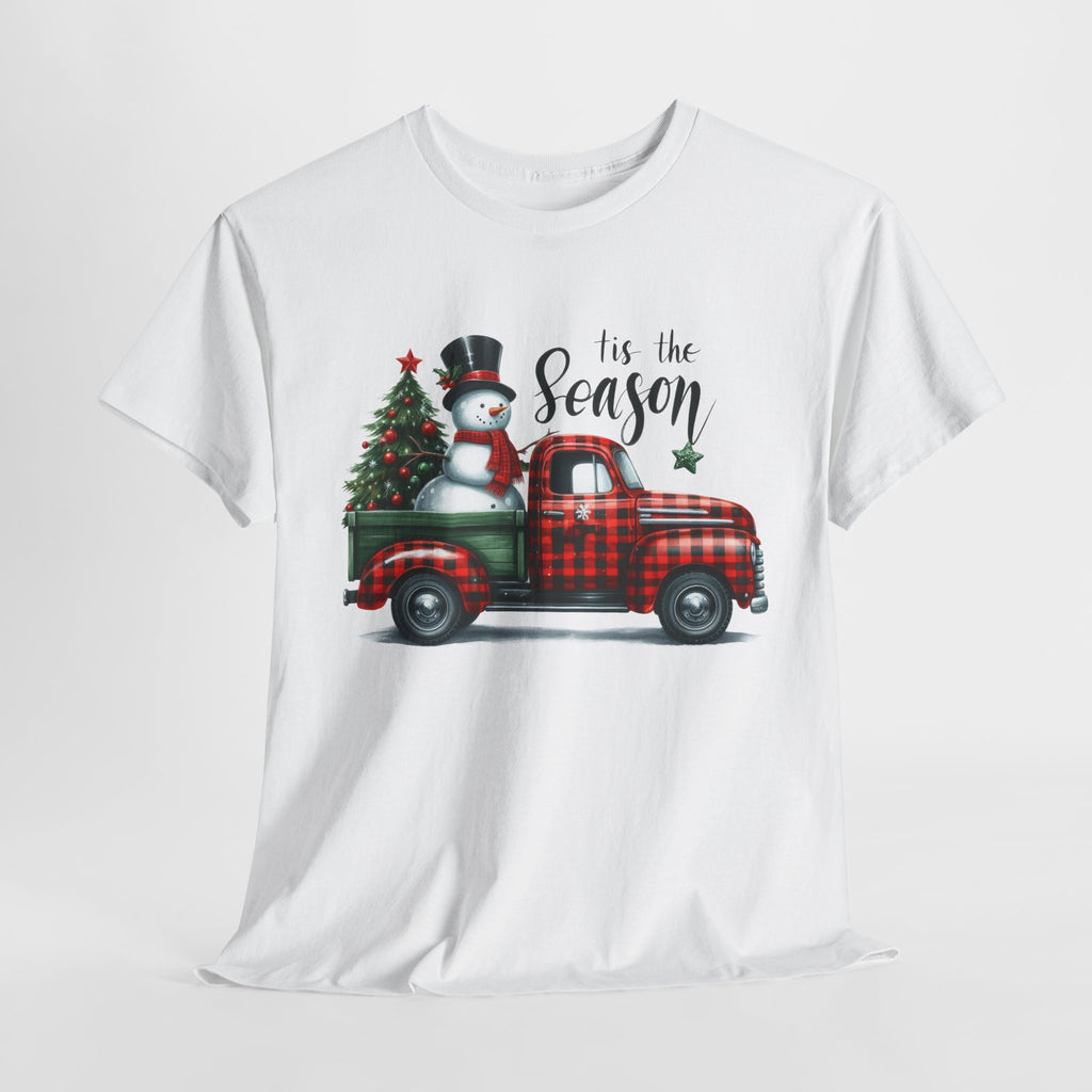 "Tis the Season" Heavy Cotton Tee - Festive Holiday Shirt