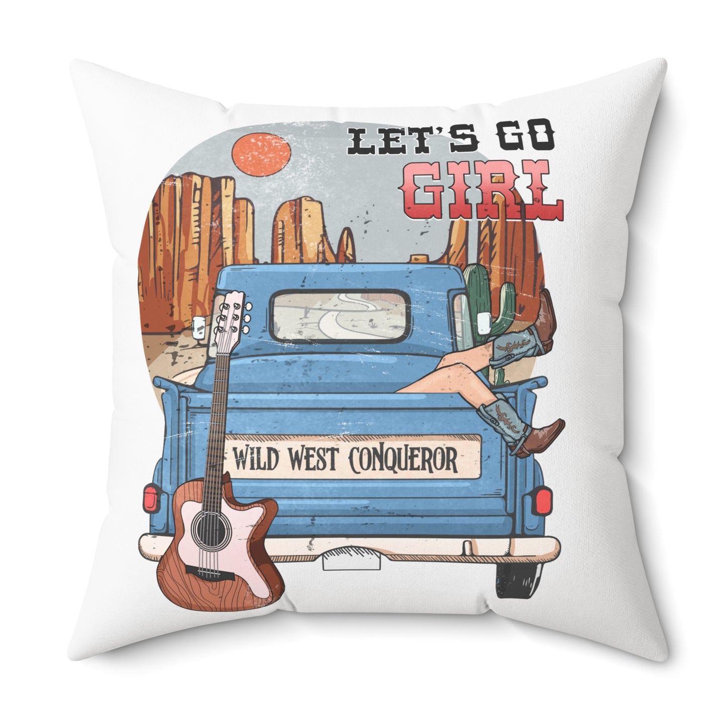Spun Polyester Square Pillow