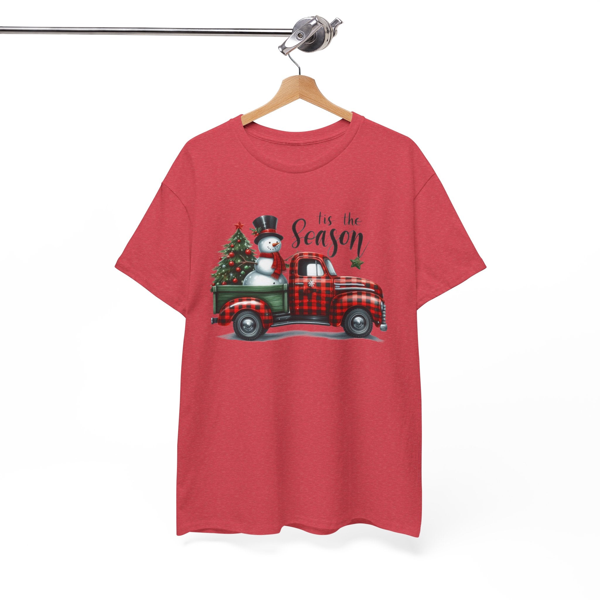 "Tis the Season" Heavy Cotton Tee - Festive Holiday Shirt
