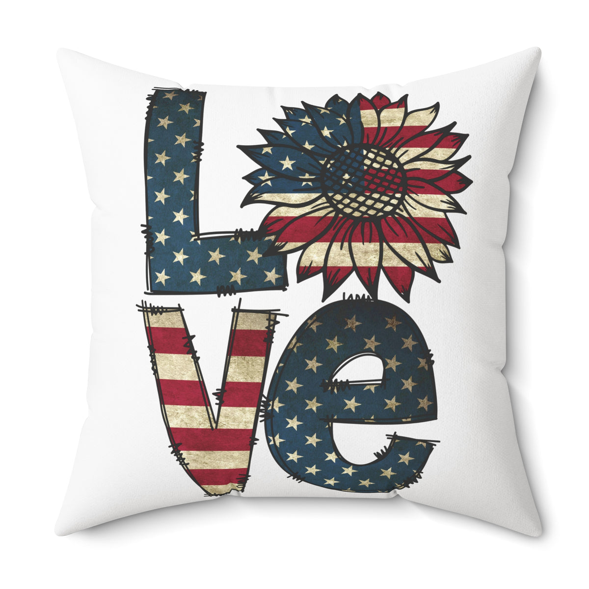 Love American Throw Pillow