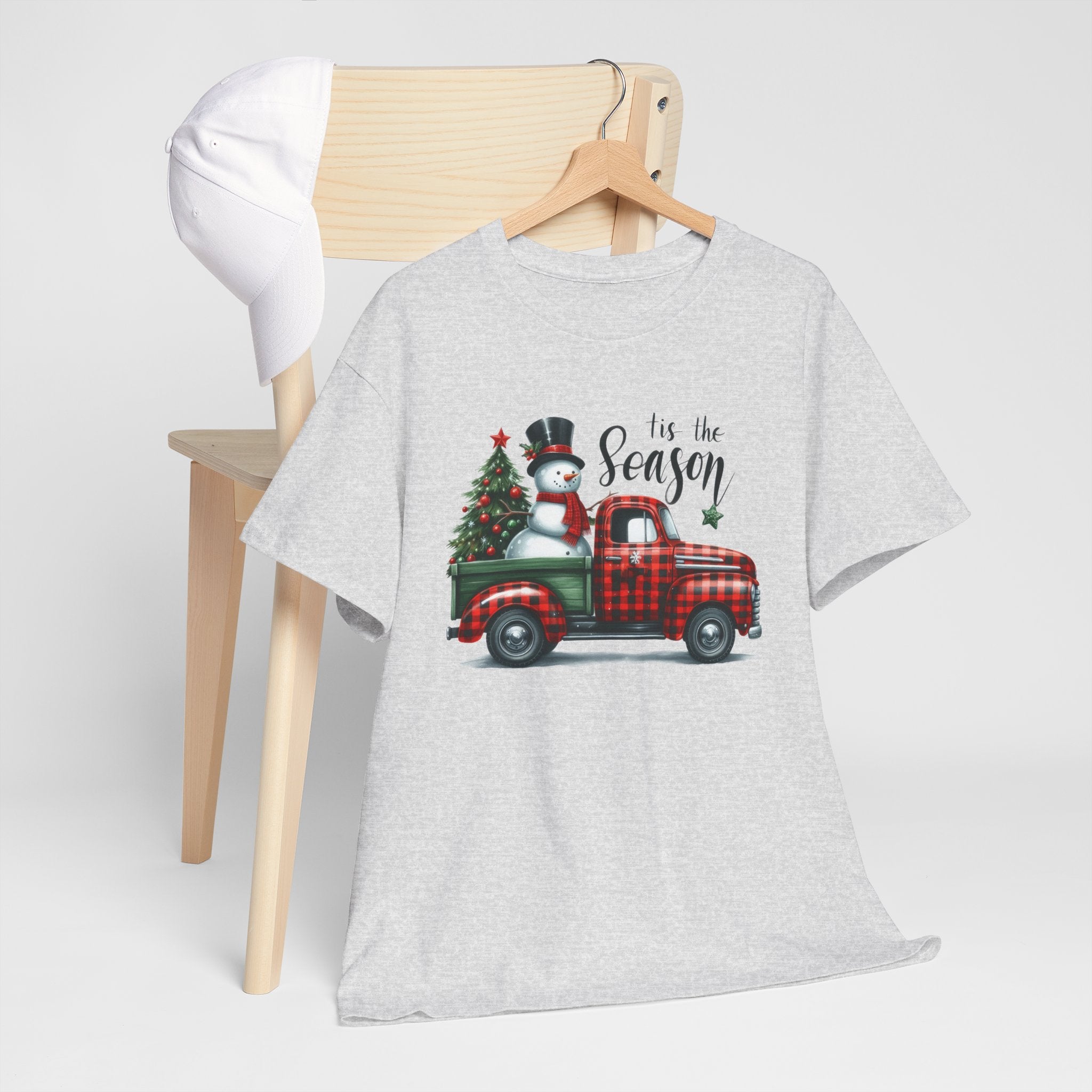 "Tis the Season" Heavy Cotton Tee - Festive Holiday Shirt