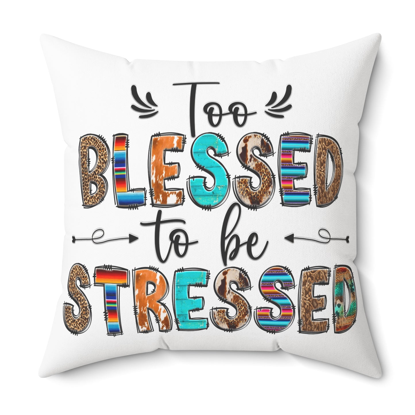 Spun Polyester Square Pillow