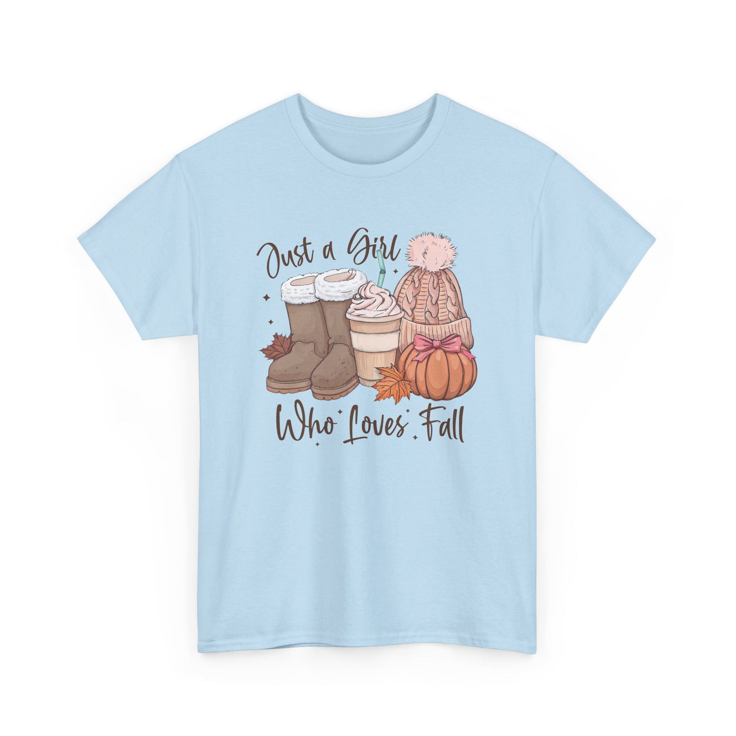 Just a Girl Who Loves Fall, Vintage Style Tee