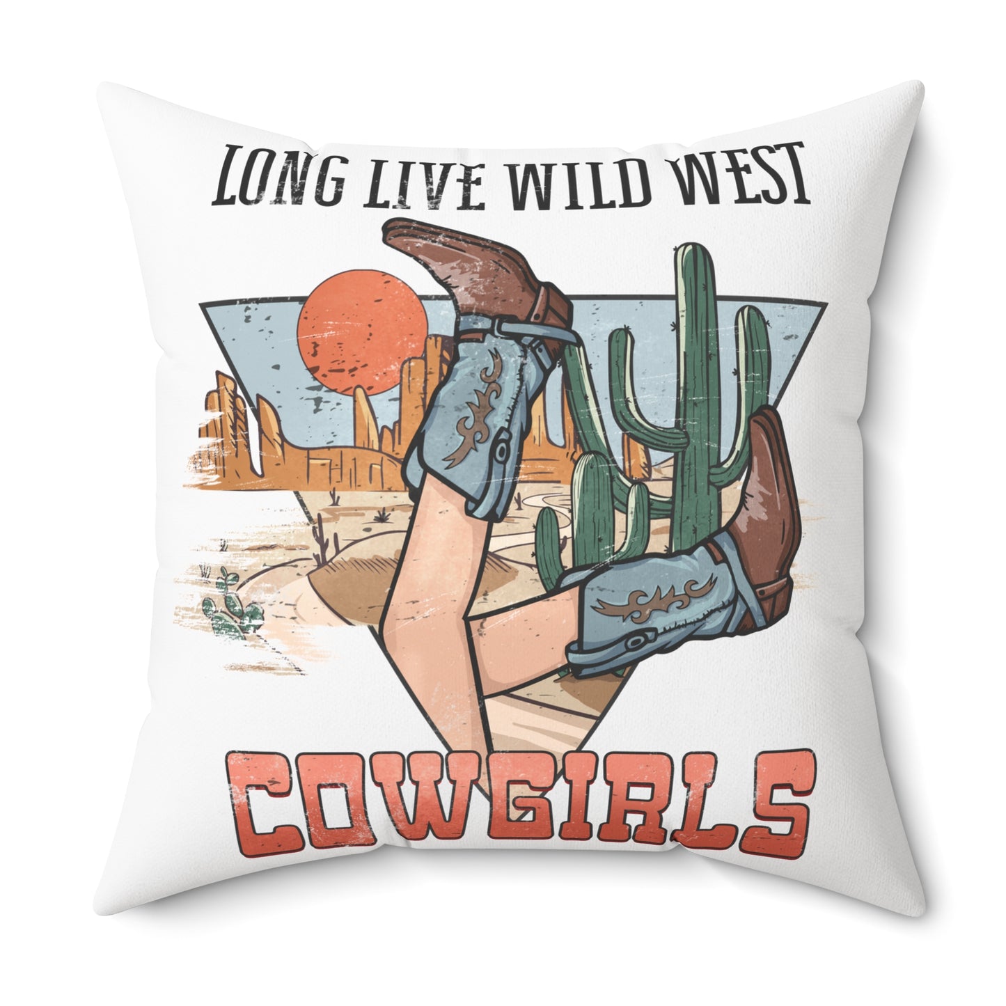 Spun Polyester Square Pillow