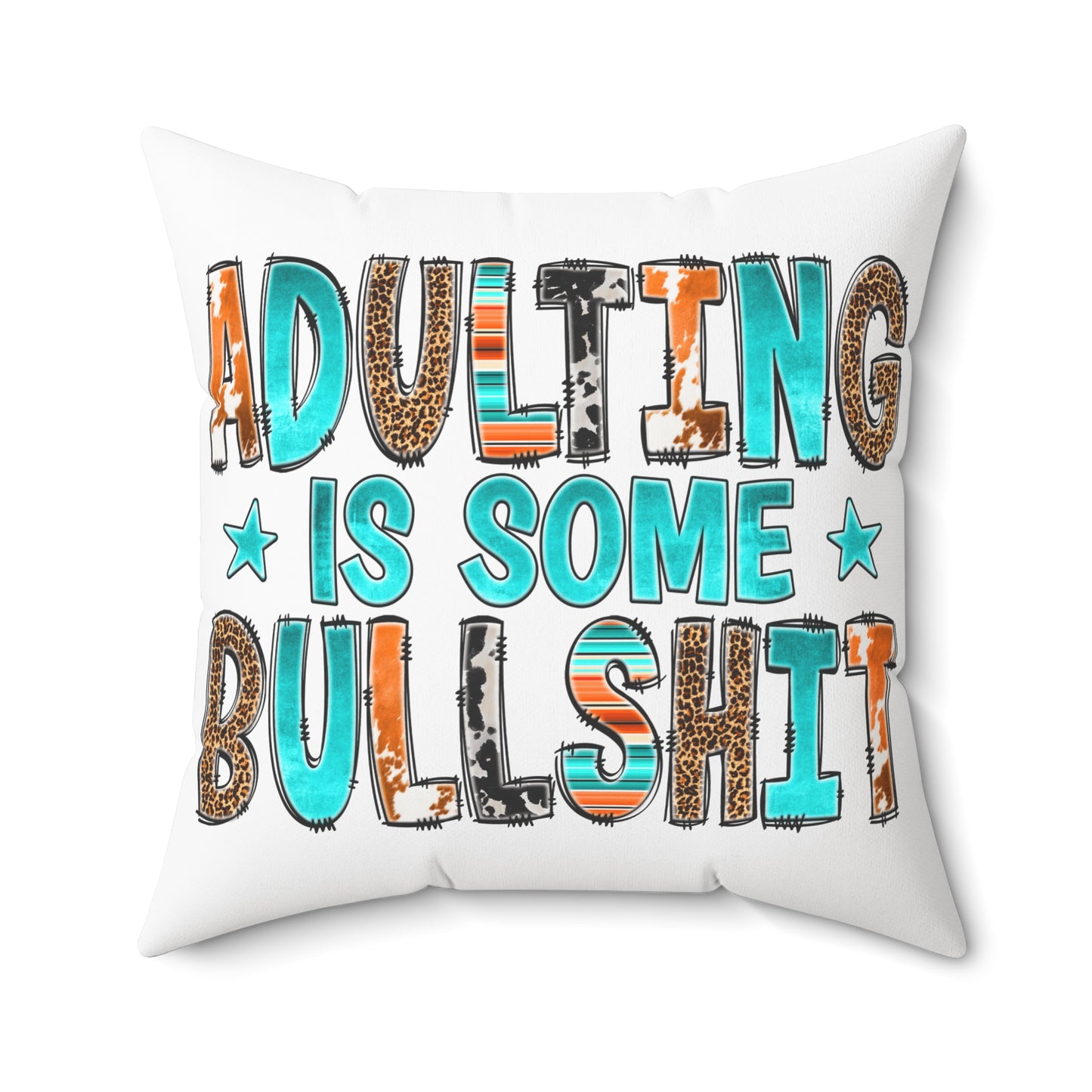 Spun Polyester Square Pillow