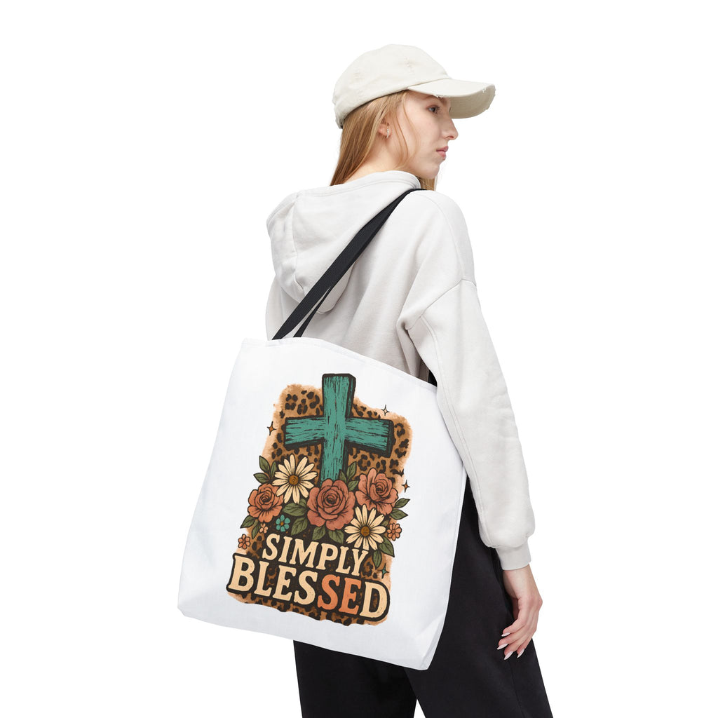 Blessed Floral Tote Bag