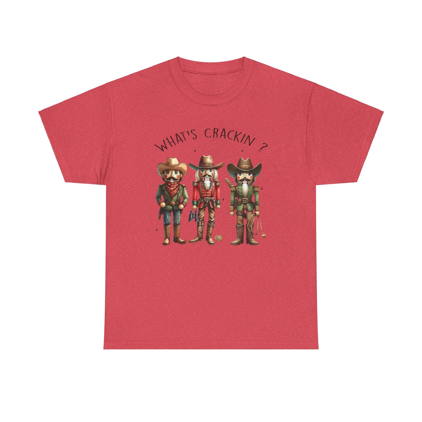 What's Crackin'? Cowboy Graphic Heavy Cotton Tee