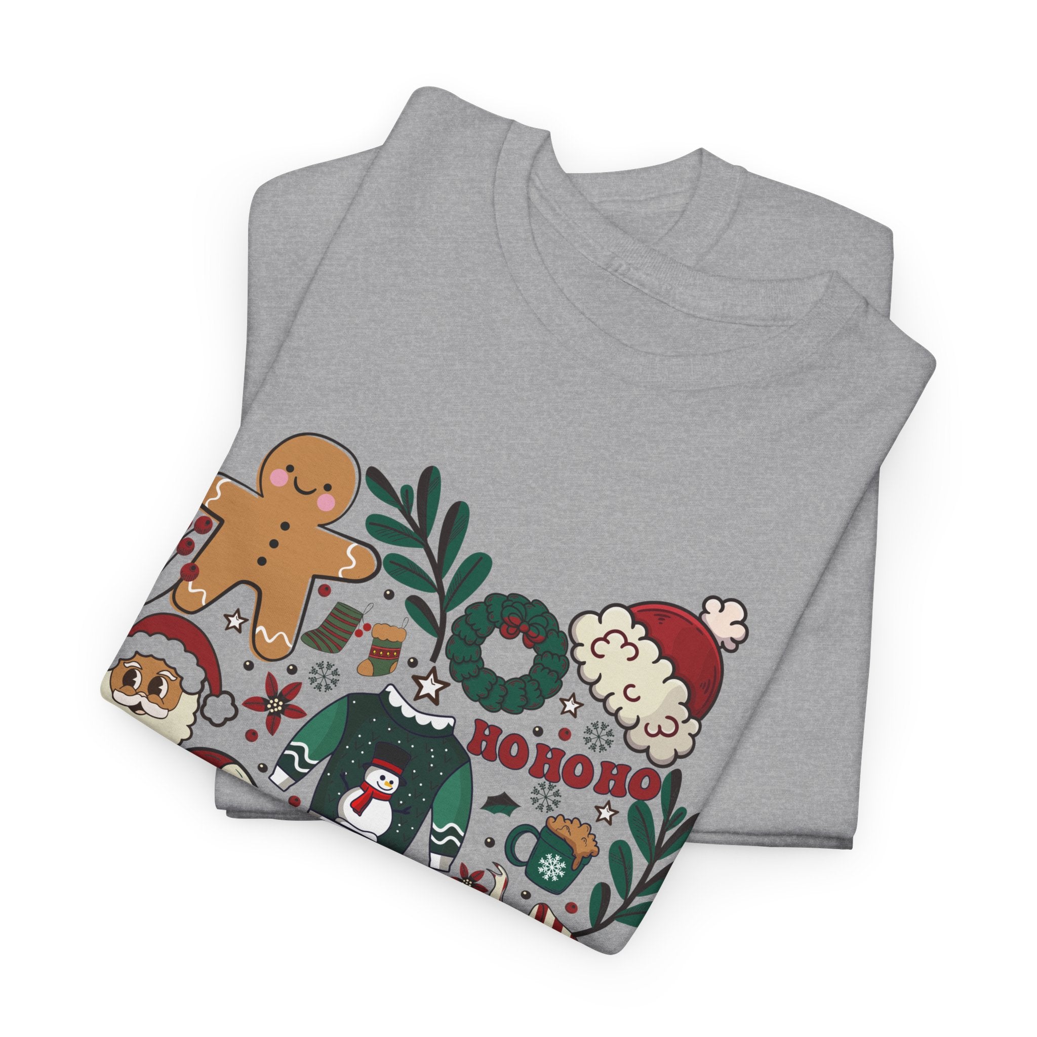 Festive Holiday Heart Heavy Cotton Tee