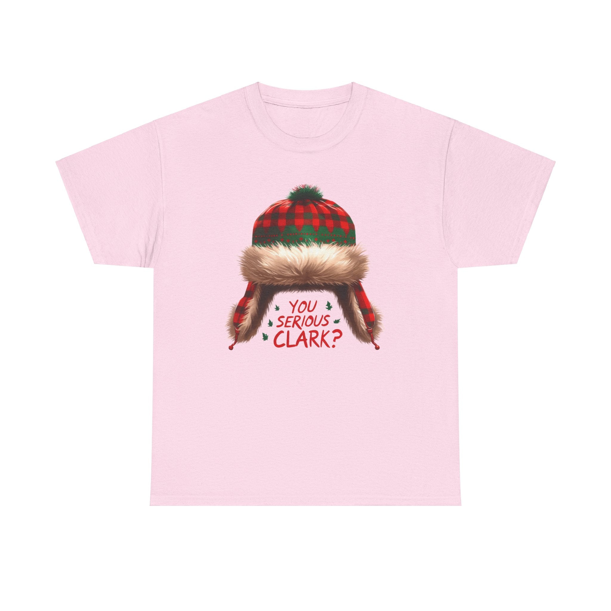 Funny Holiday Heavy Cotton Tee - 'You Serious, Clark?'