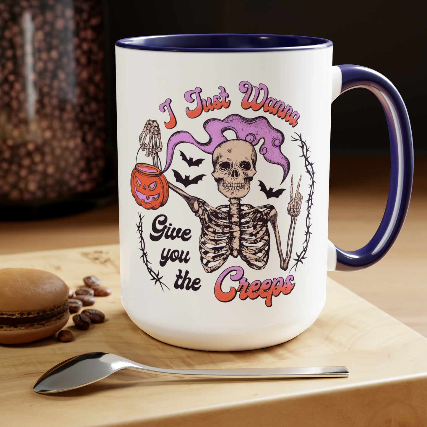 Two-Tone Coffee Mugs, 15oz