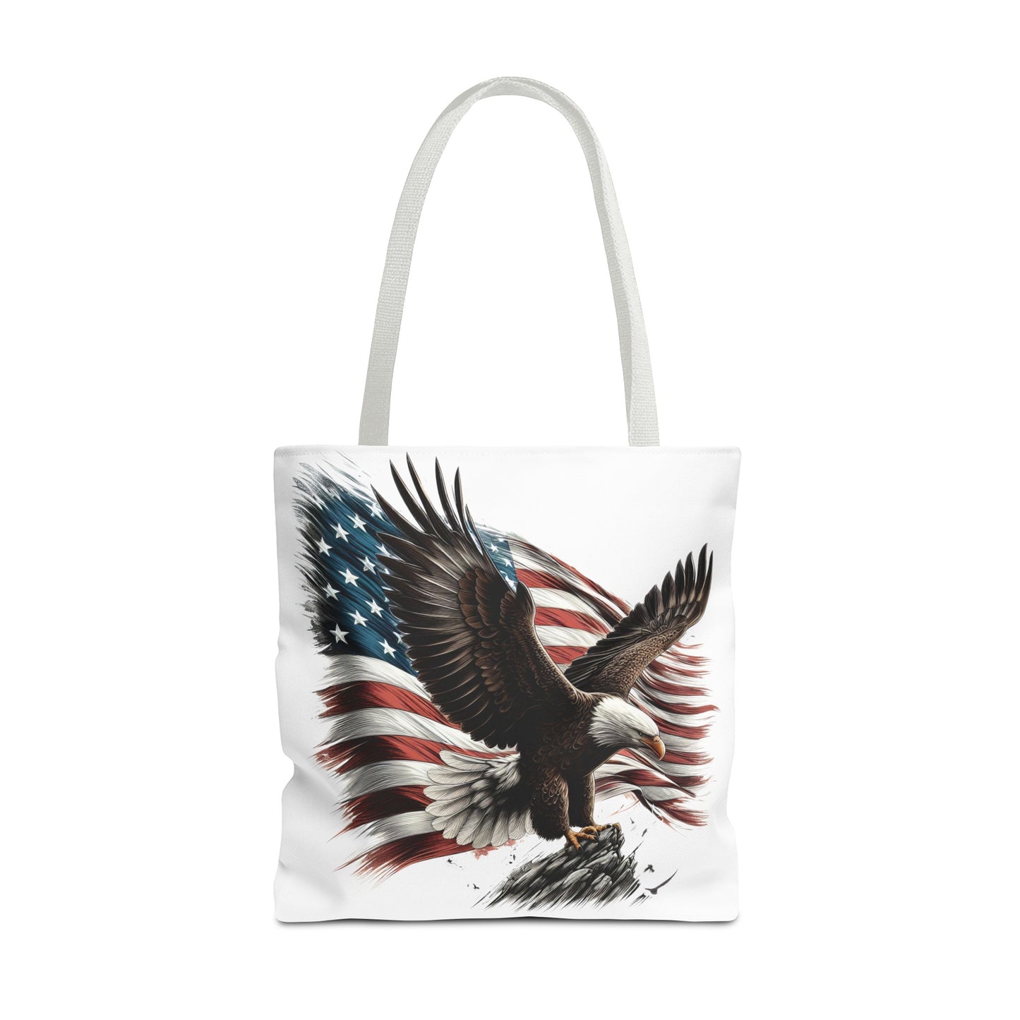 American Flag & Eagle Tote Bag