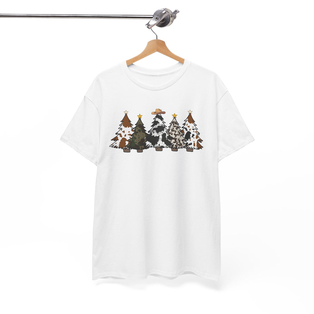 Whimsical Holiday Trees Heavy Cotton Tee