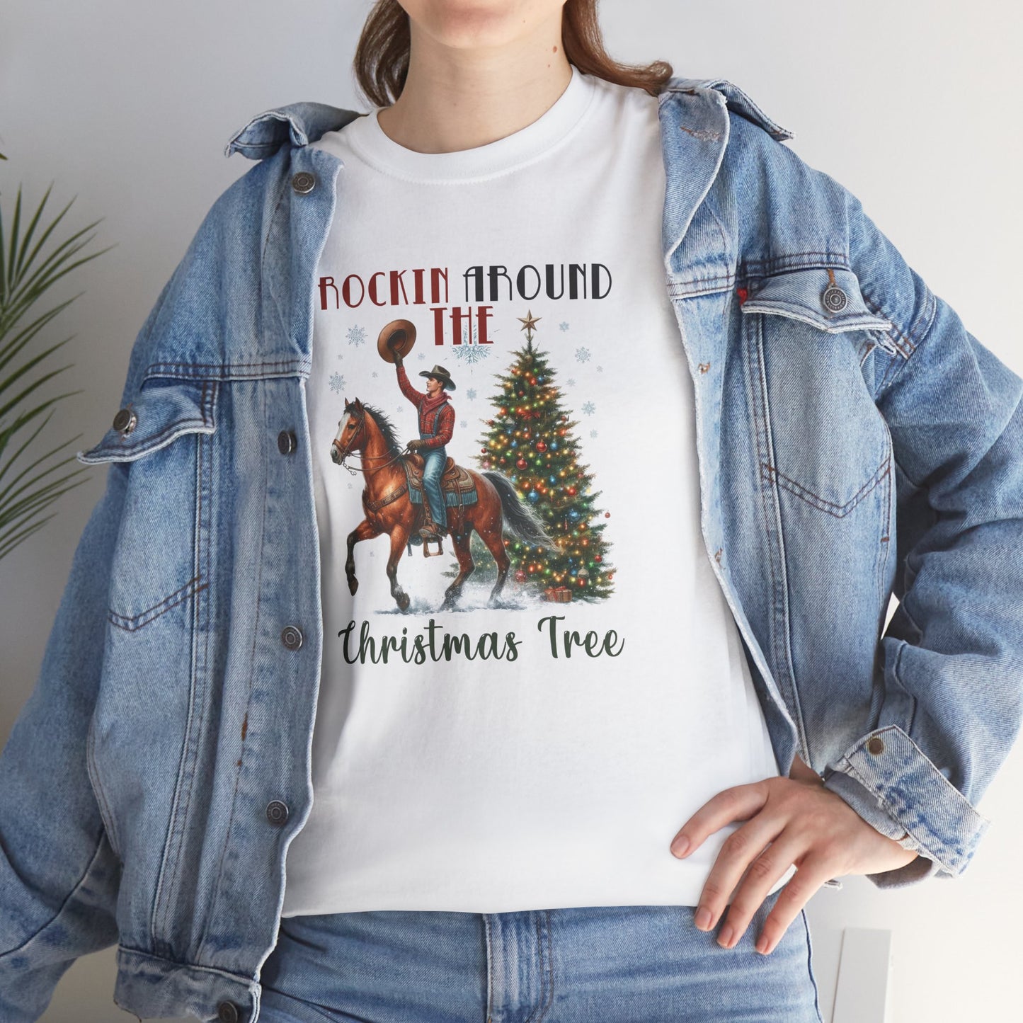 Rockin' Around the Christmas Tree Heavy Cotton Tee