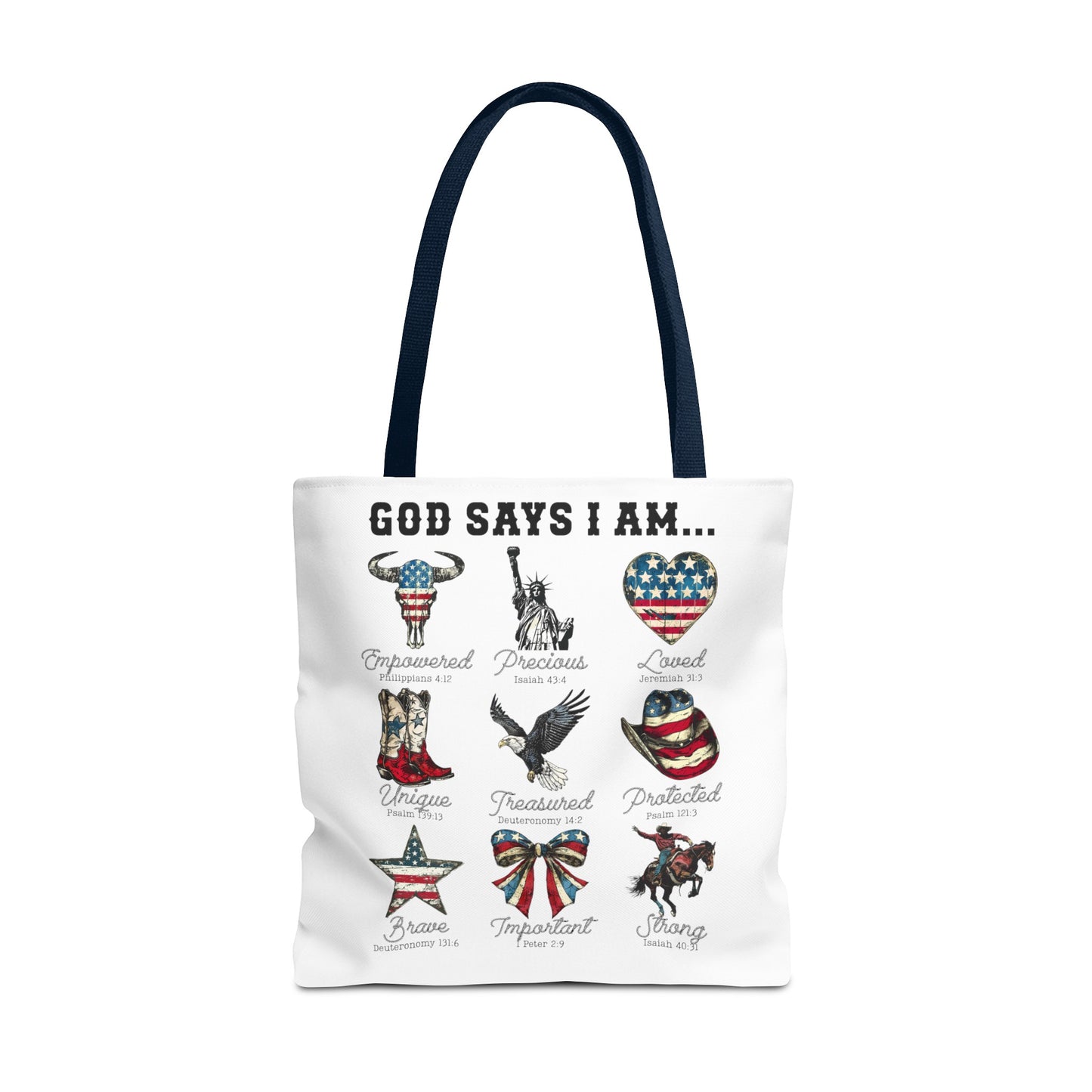 God Says I Am Tote Bag