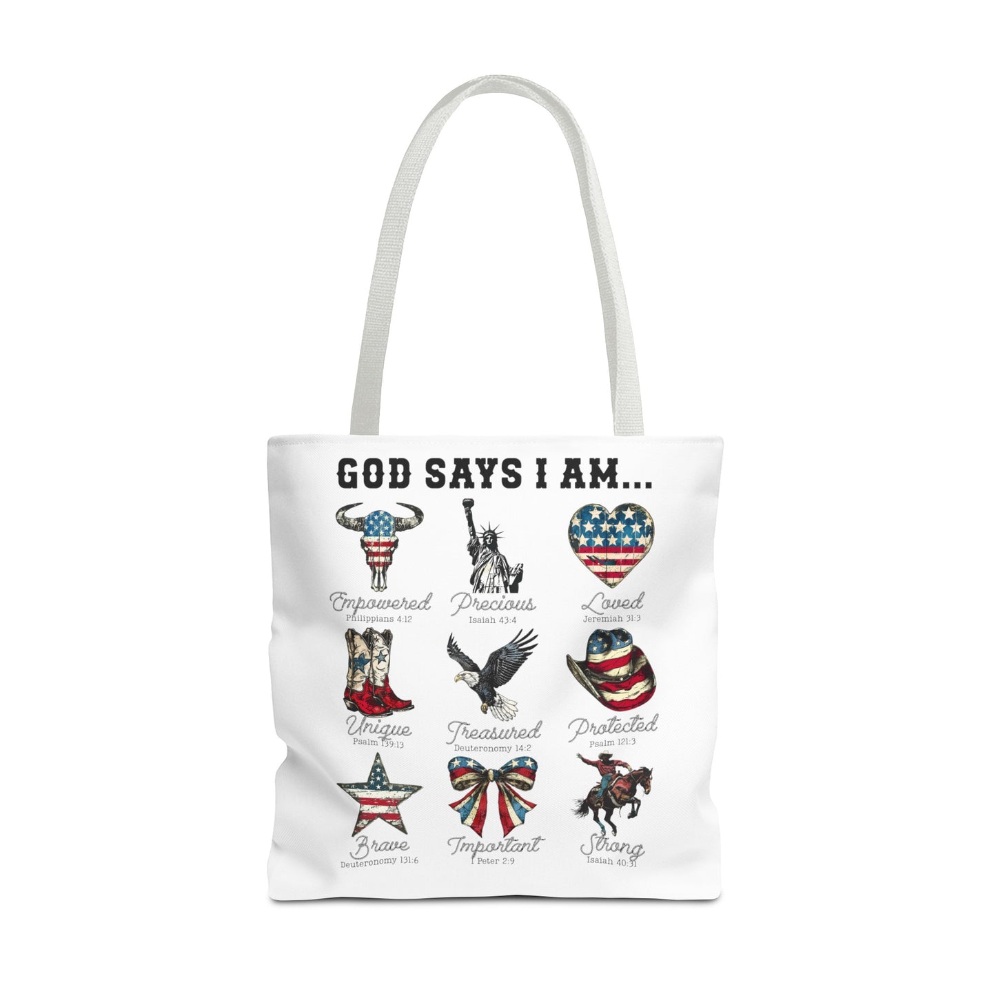 God Says I Am Tote Bag