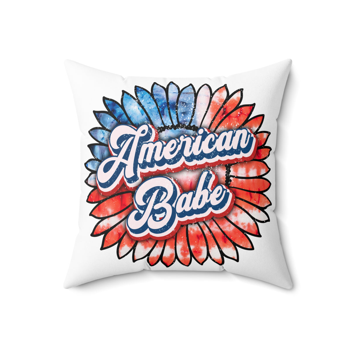 American Babe Throw Pillow