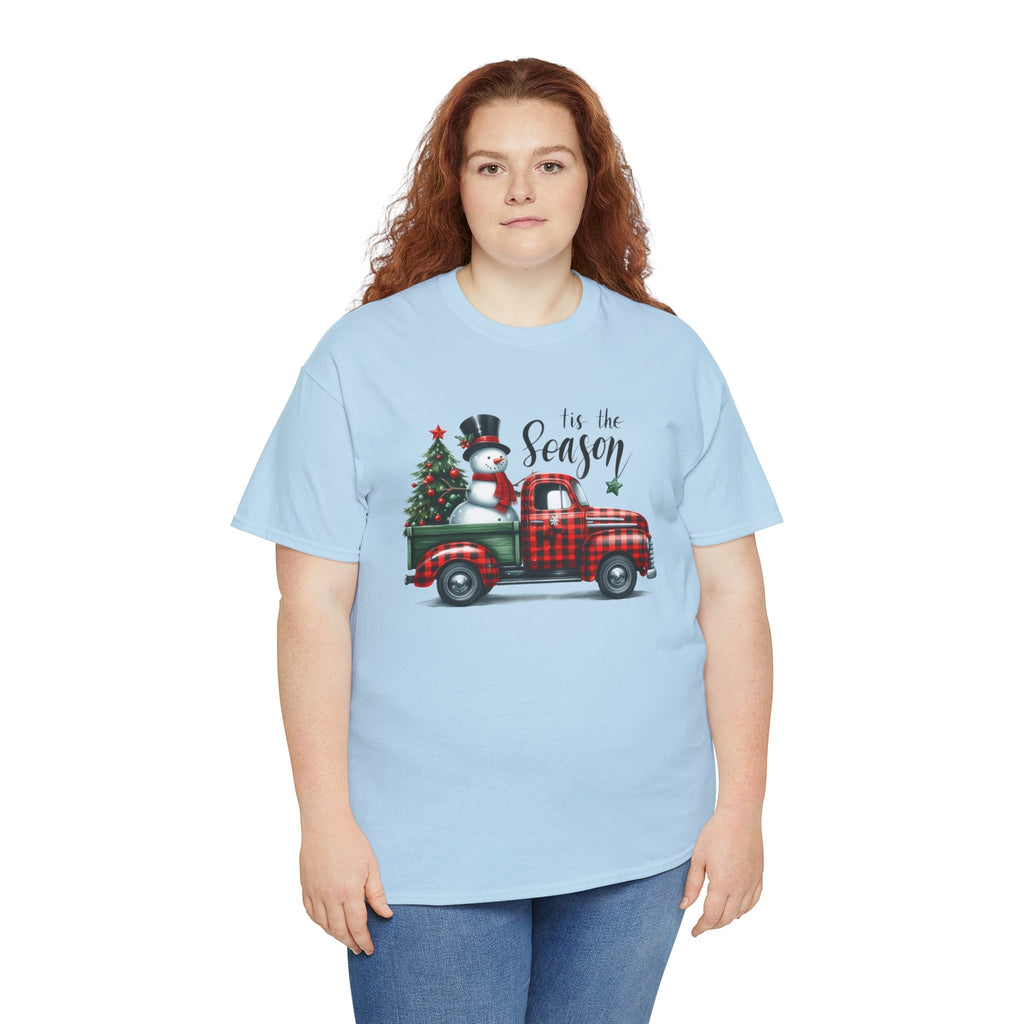"Tis the Season" Heavy Cotton Tee - Festive Holiday Shirt
