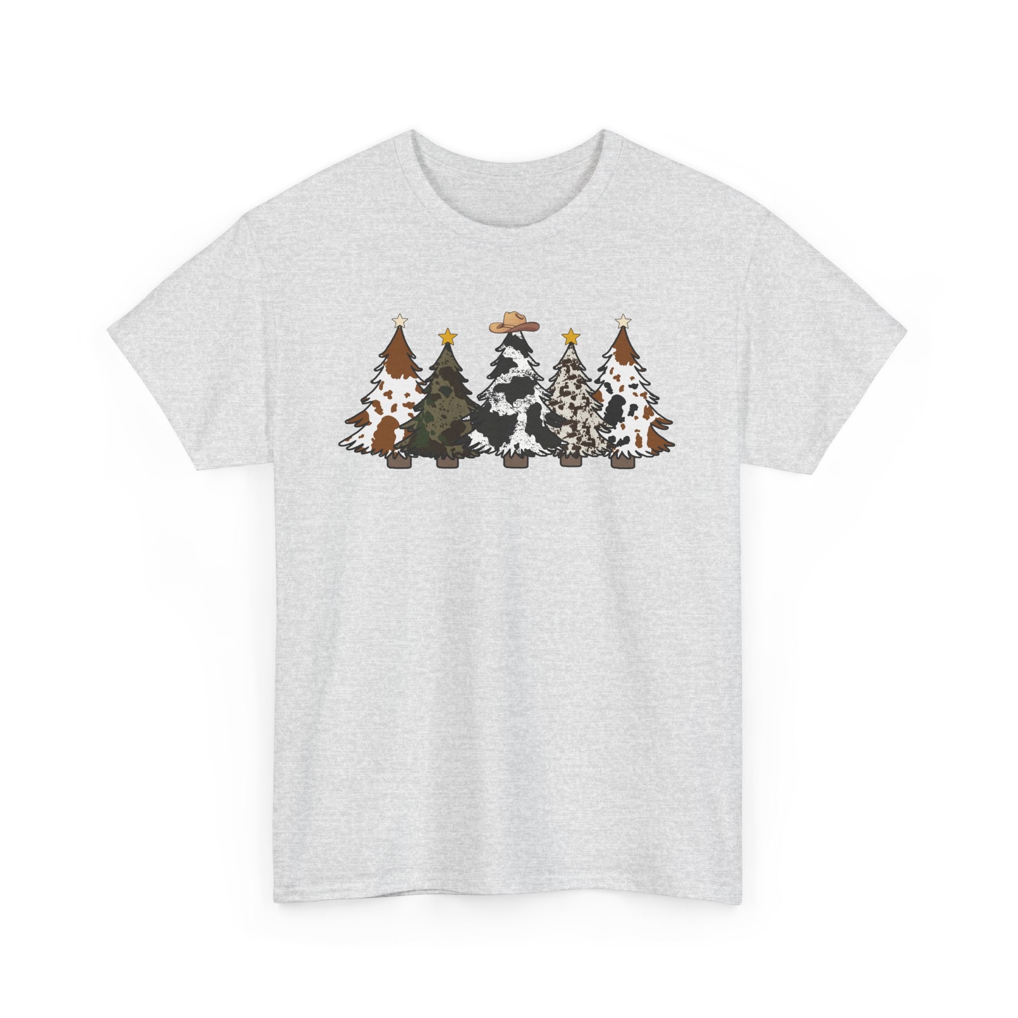 Whimsical Holiday Trees Heavy Cotton Tee