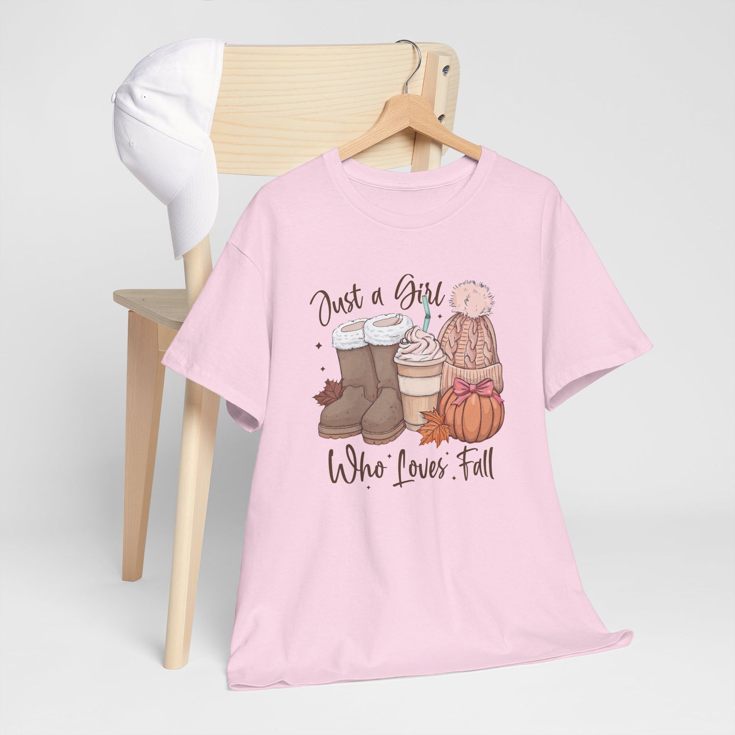 Just a Girl Who Loves Fall, Vintage Style Tee