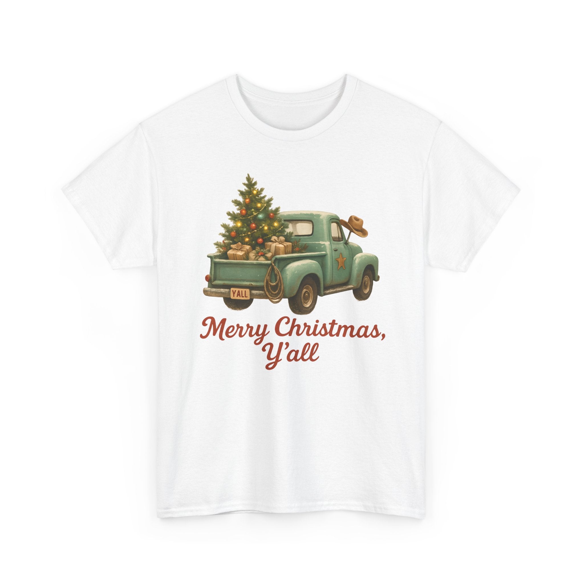 'Merry Christmas, Y'all' Vintage Holiday Tee
