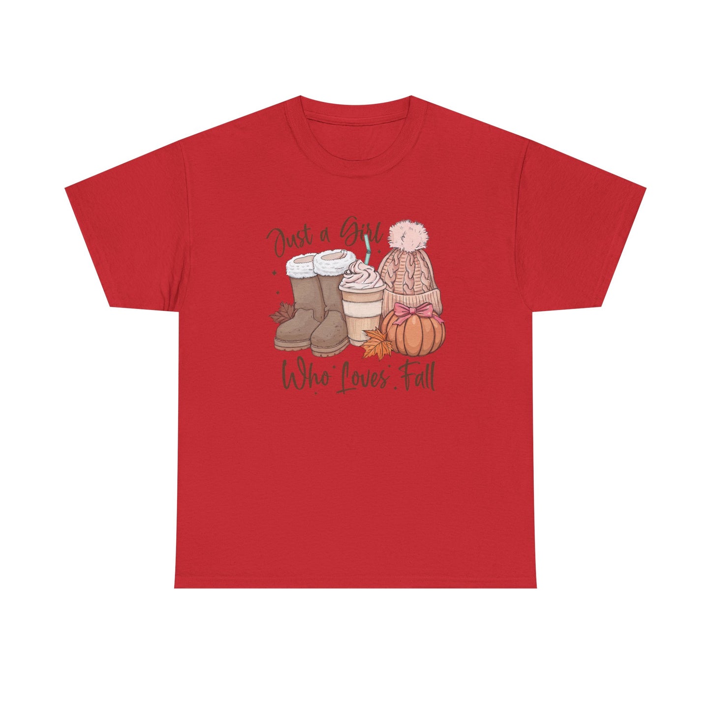 Just a Girl Who Loves Fall, Vintage Style Tee