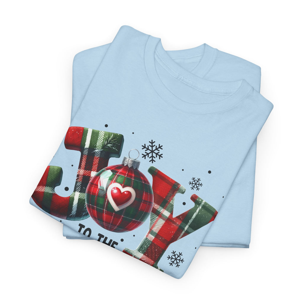 Joy to the World -Heavy Cotton Tee - Christmas Holiday Shirt