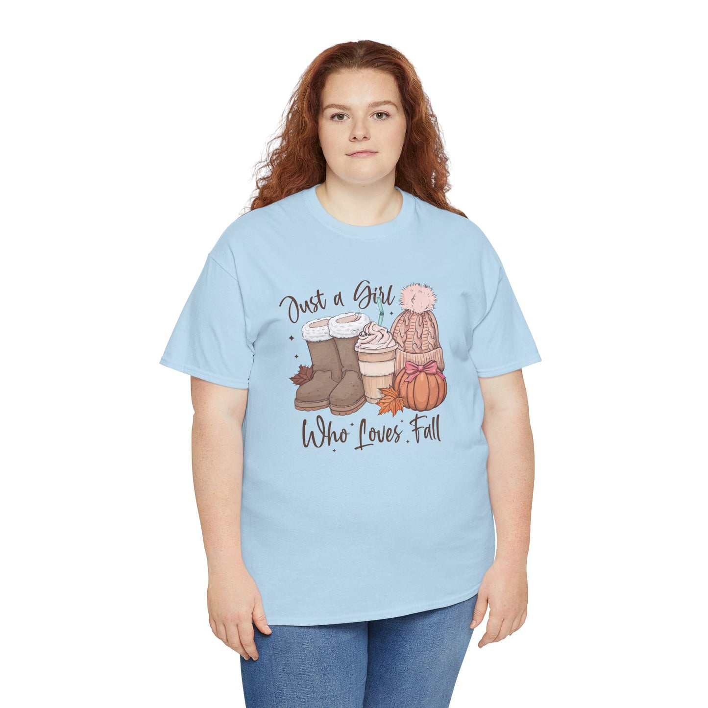 Just a Girl Who Loves Fall, Vintage Style Tee