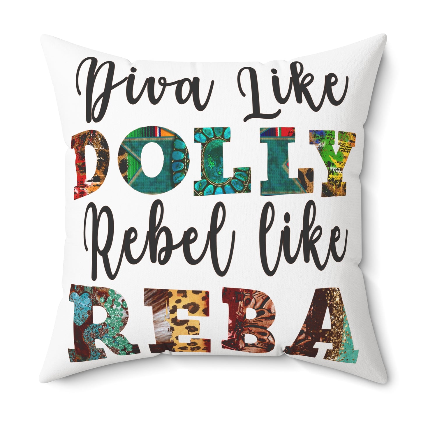 Spun Polyester Square Pillow
