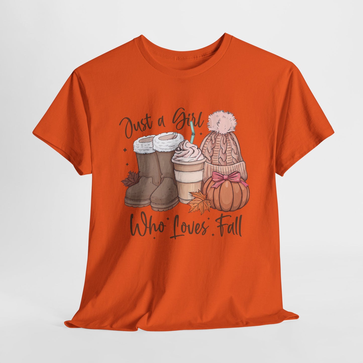 Just a Girl Who Loves Fall, Vintage Style Tee