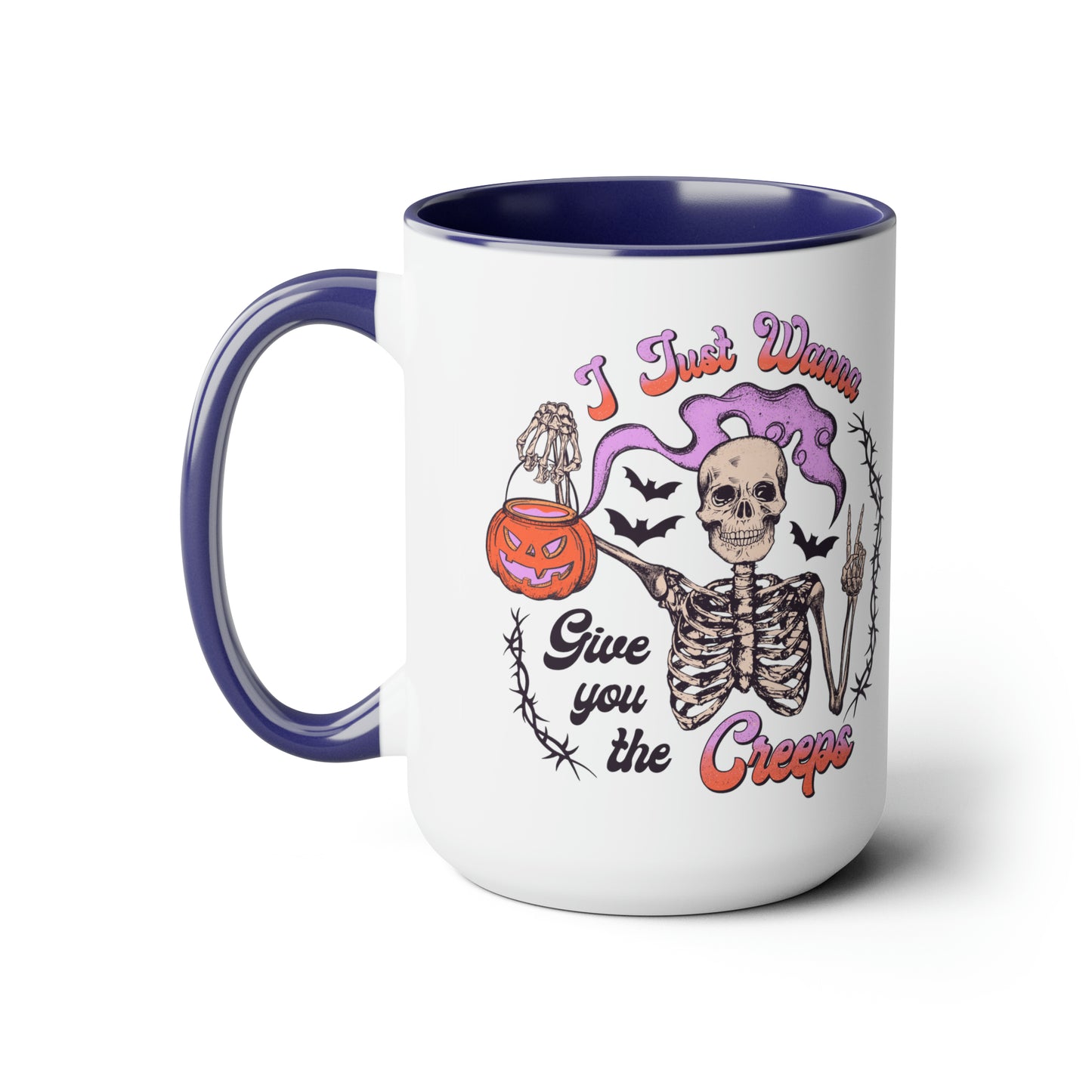 Two-Tone Coffee Mugs, 15oz