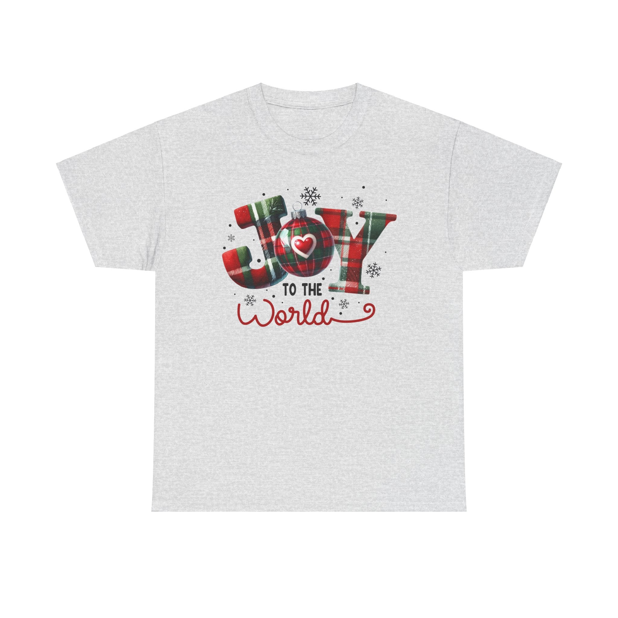 Joy to the World -Heavy Cotton Tee - Christmas Holiday Shirt