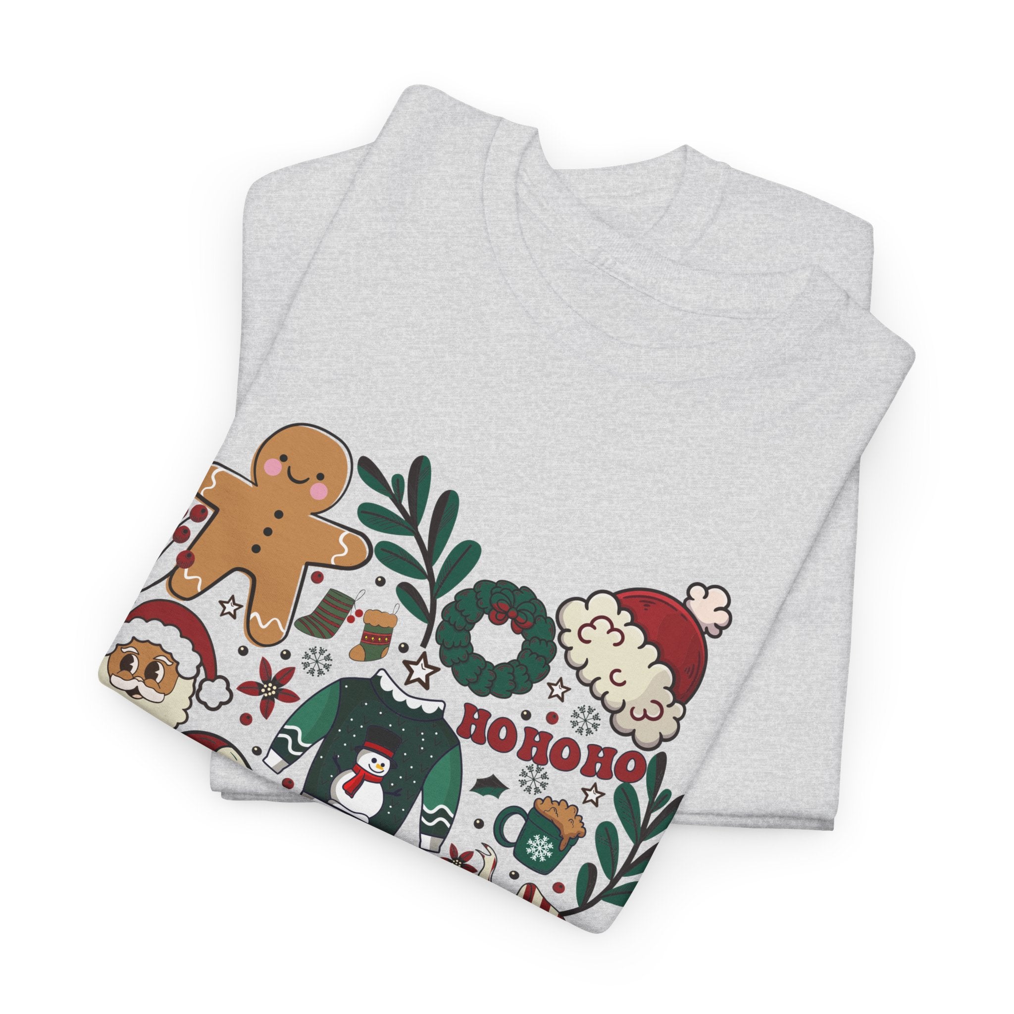 Festive Holiday Heart Heavy Cotton Tee