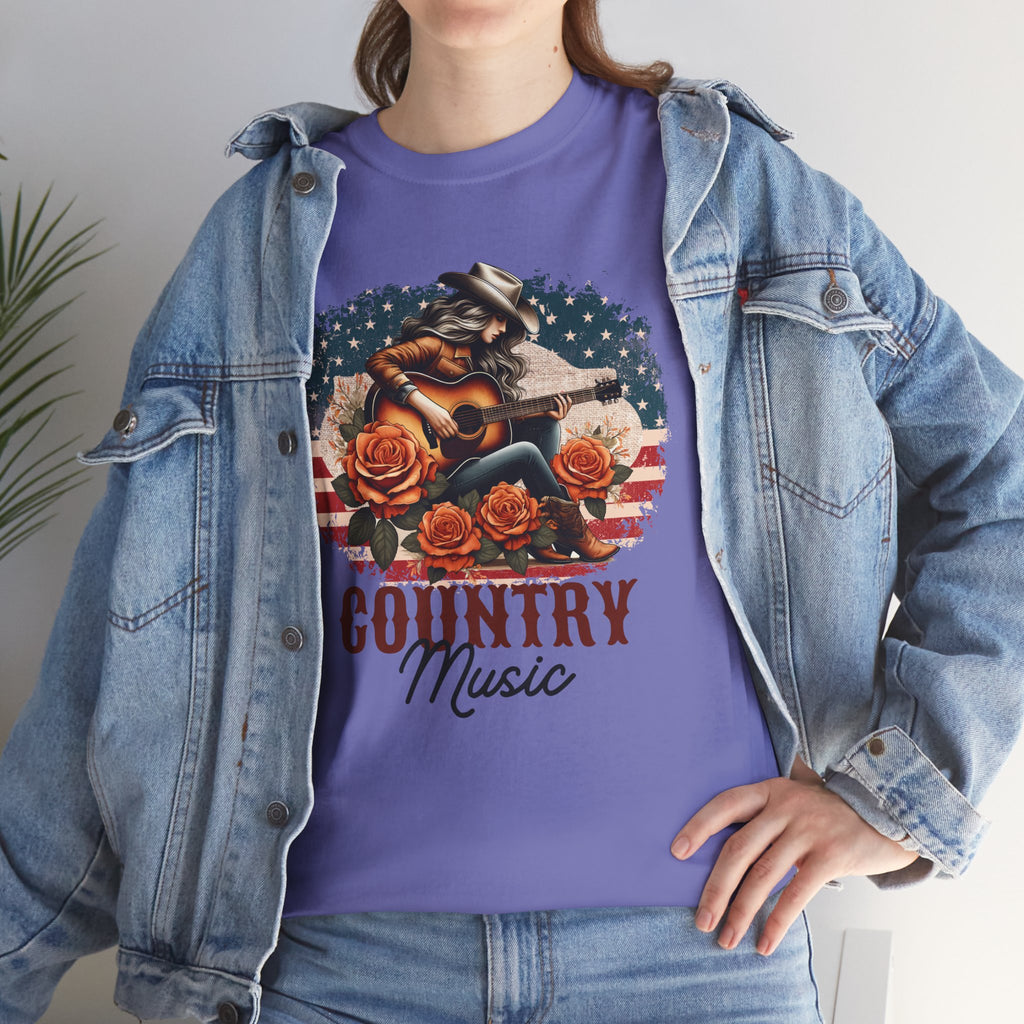 Country Music American Flag Tee