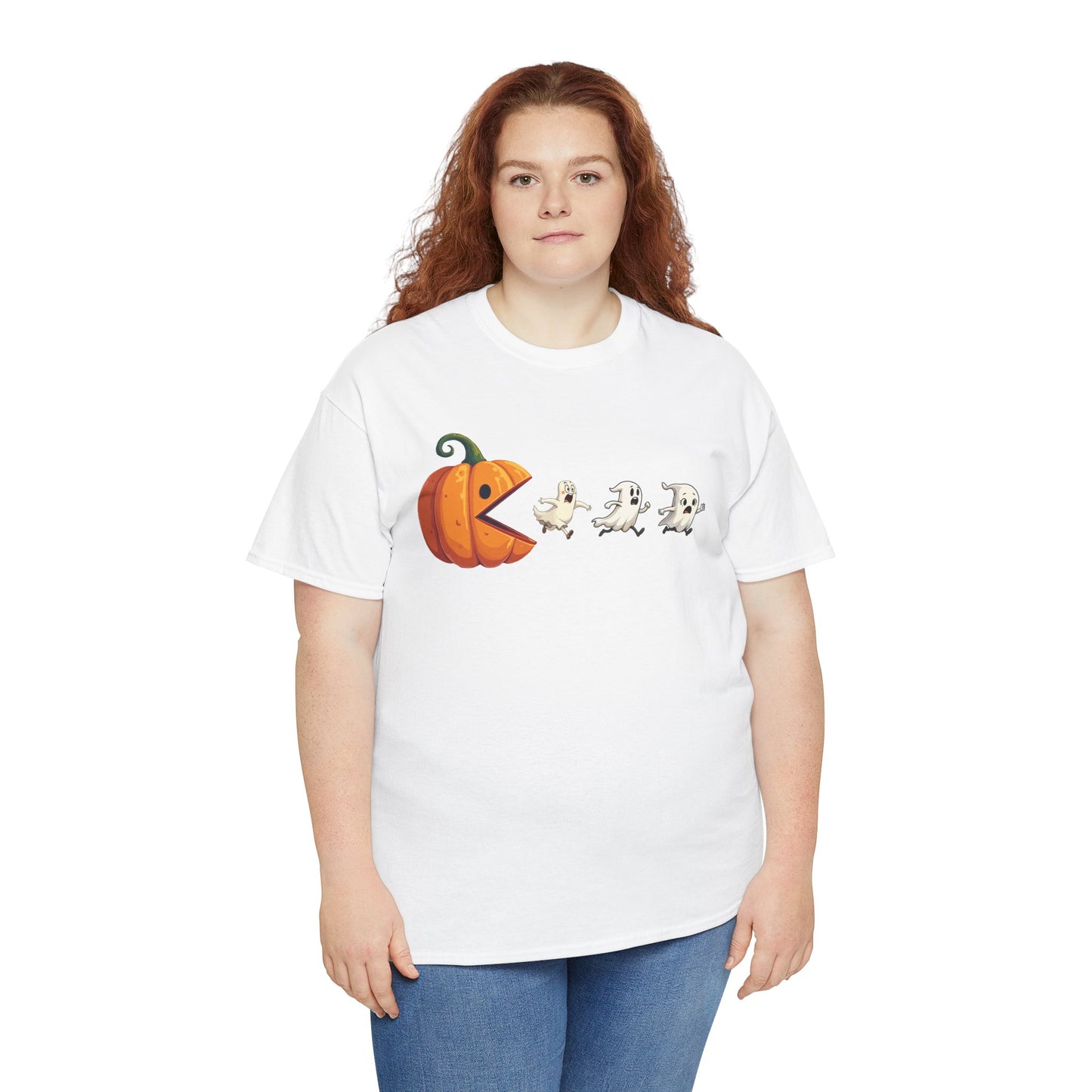 Playful Pumpkin Pac-Man Tee