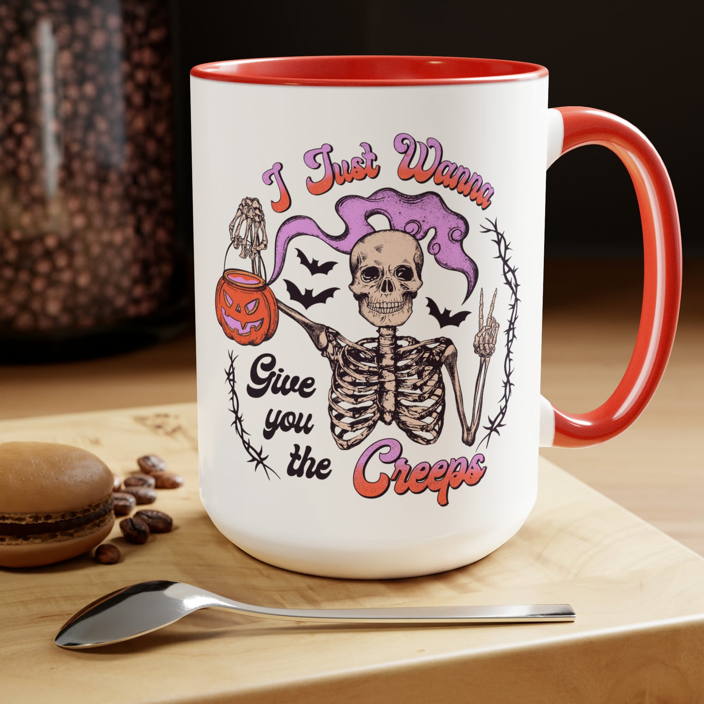 Two-Tone Coffee Mugs, 15oz