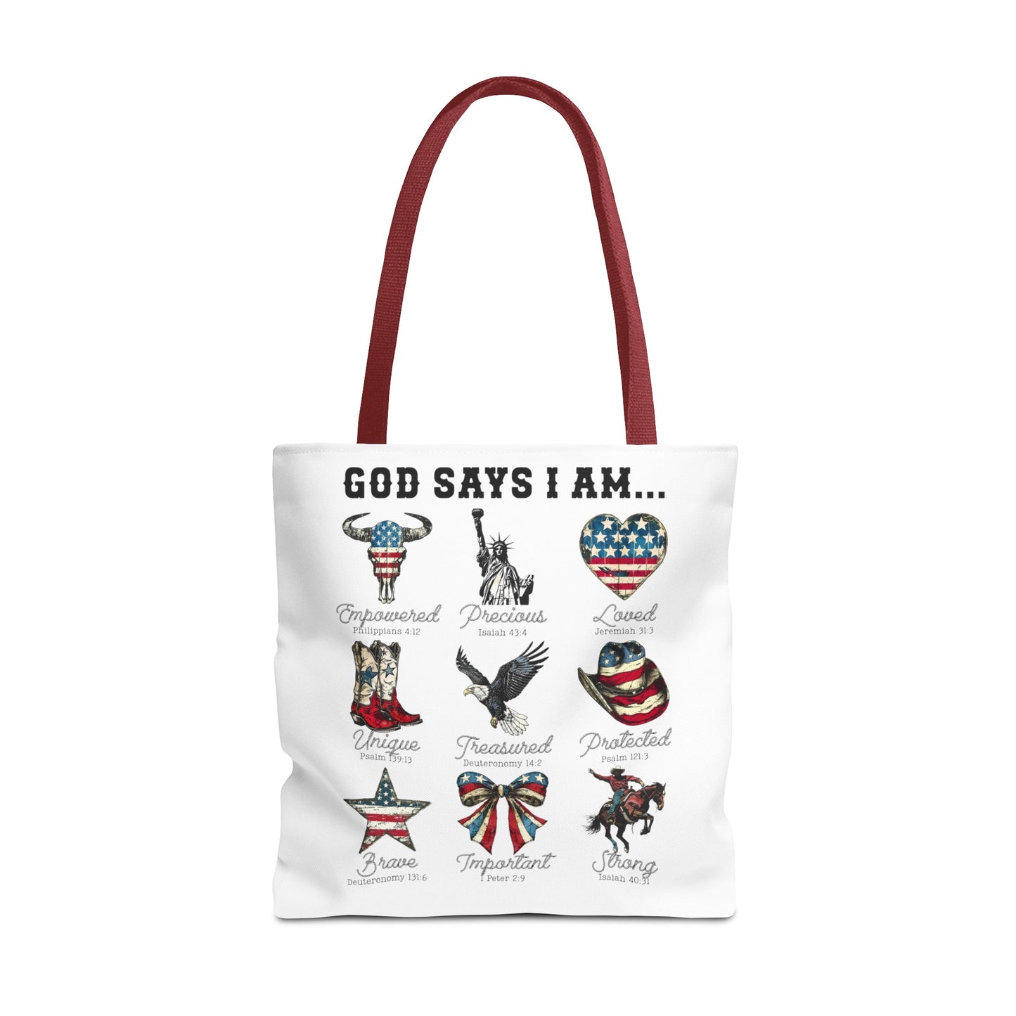 God Says I Am Tote Bag