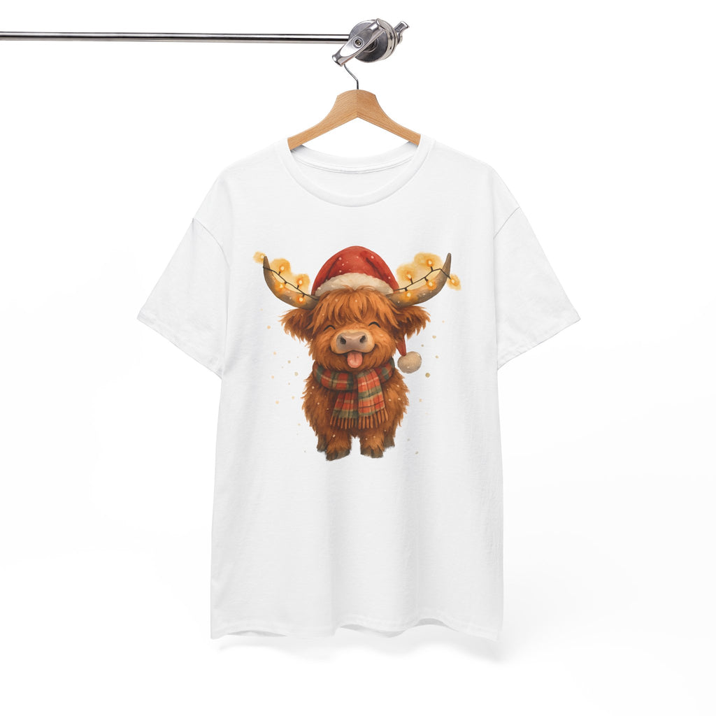 Christmas Highland Cow Tee
