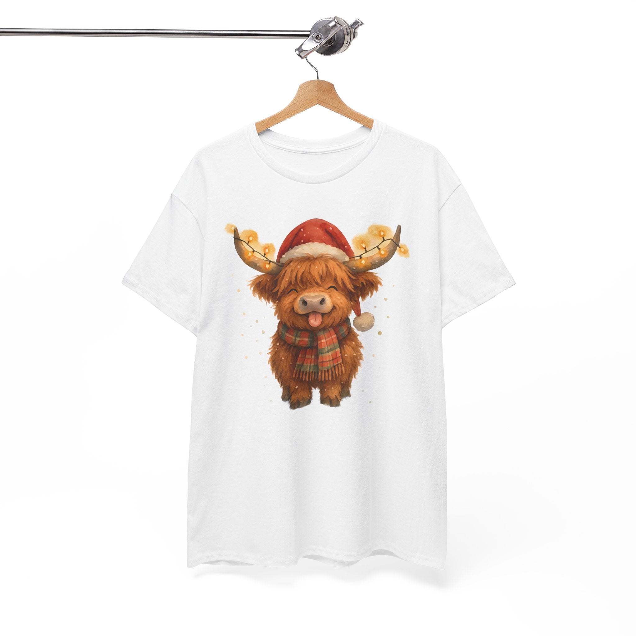 Christmas Highland Cow Tee