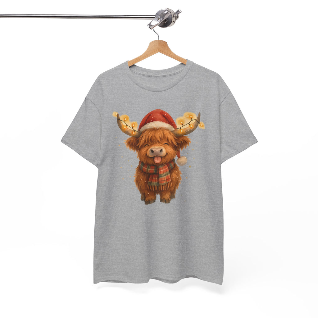 Christmas Highland Cow Tee