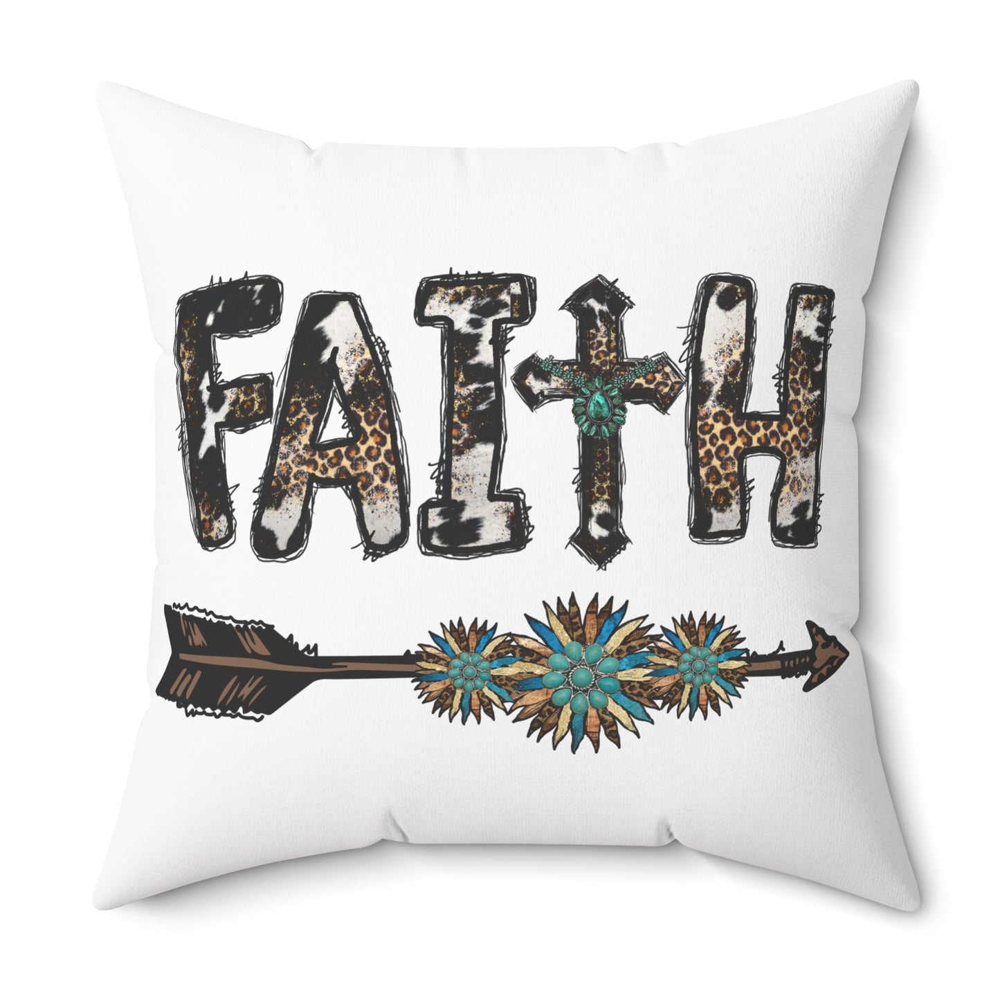 Southwestern Turquoise Faith & Arrow