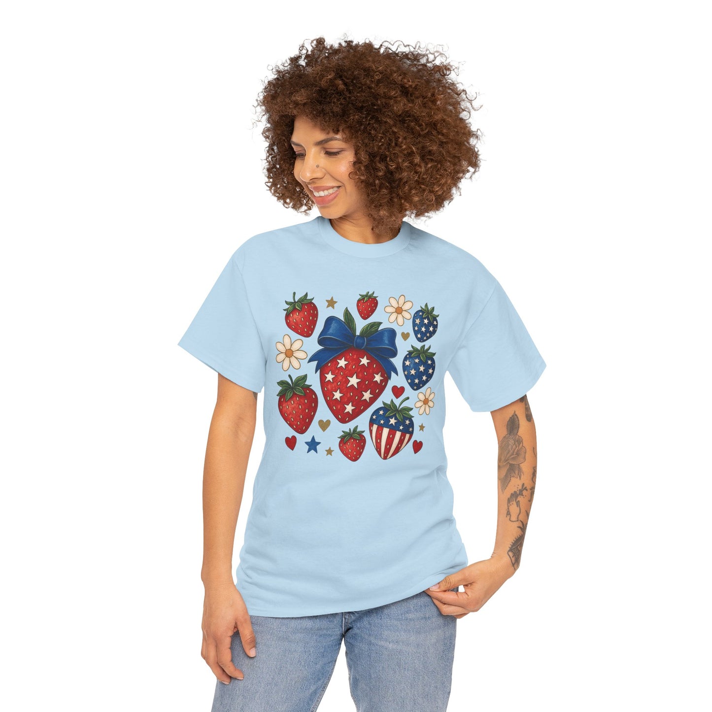 Patriotic Strawberry Tee