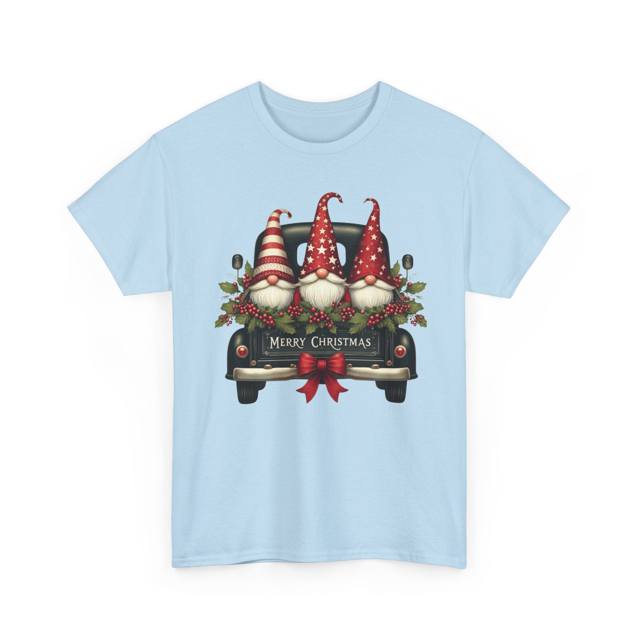 Christmas Gnome Truck Tee — Merry Christmas Holiday Shirt