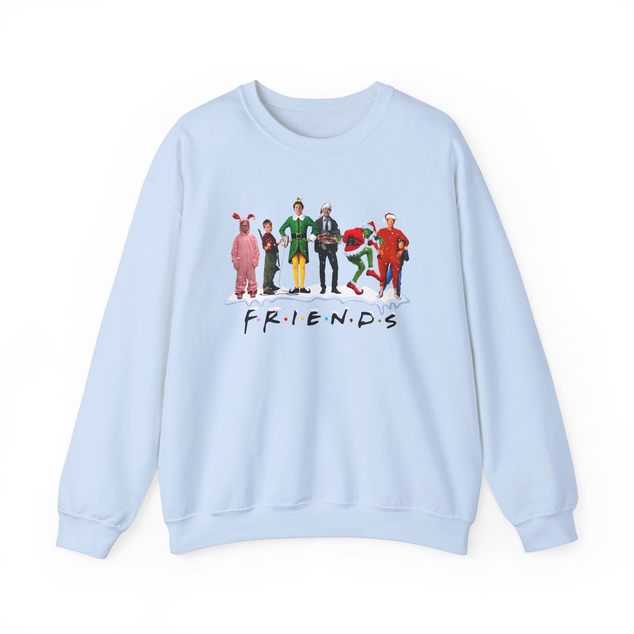 Festive Friends Crewneck Sweatshirt - Cozy Holiday Apparel